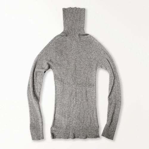 【竹布特典】ヤク リブタートル 杢グレー フリーサイズ 【ナファ生活研究所】