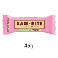 【ゆうパケット対応可（12個まで）】有機ローバイト クランチアーモンド プロテイン （45g） 【アリサン】※賞味期限25年10月17日まで 在庫限り ※返品不可 ※キャンセル不可|アウトレット訳あり
