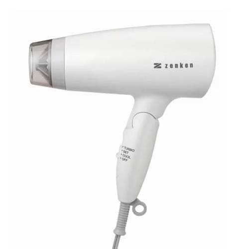 【メーカー直送品】電磁波低減ヘアードライヤーパールホワイト ZD-750W（PW） 【ゼンケン】※代引・同梱・キャンセル不可