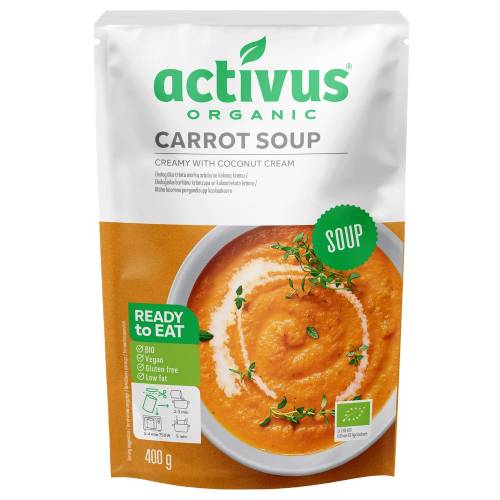 【お買上特典】activus オーガニックキャロットスープ （400g） 【むそう】※キャンセル不可