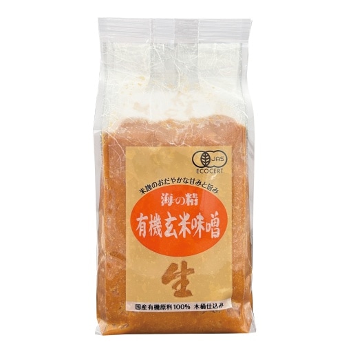 【お買上特典】海の精 有機玄米味噌 （1kg） 【海の精】
