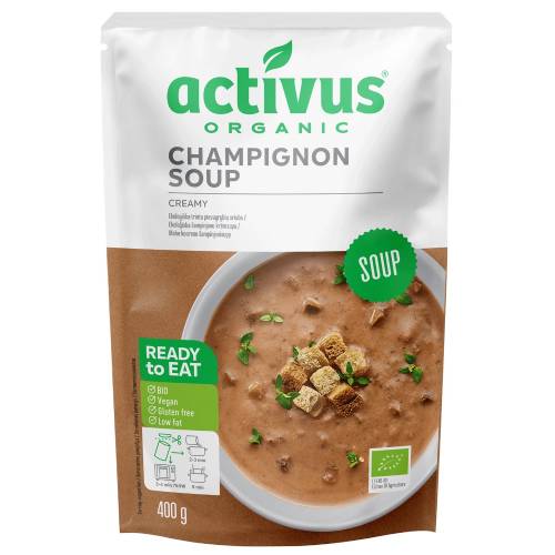 【お買上特典】activus オーガニックマッシュルームスープ （400g） 【むそう】※キャンセル不可