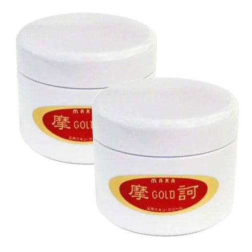 【予約商品】摩訶 ゴールドクリーム 100g×2個セット +10g×2個【漢方堂本舗】※2026年2月入荷予定　※入荷次第発送