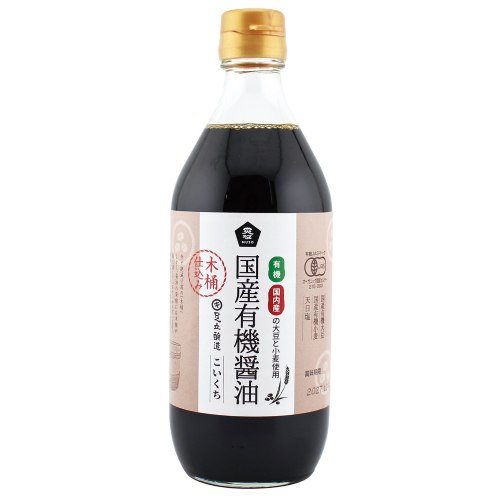【お買上特典】木桶仕込み有機濃口醤油 （500ml） 【ムソー】