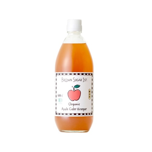 有機アップルサイダービネガー 600ml 【ブラウンシュガー1ST】※賞味期限26年03月26日まで 在庫限り ※返品不可 ※キャンセル不可