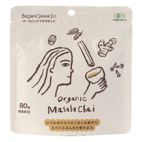 【お買上特典】オーガニックマサラチャイ（インスタントタイプ） （80g） 【ブラウンシュガー1st】