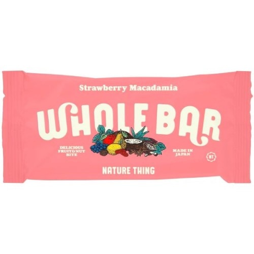 WHOLE BAR ストロベリーマカダミア  （40g） 【NATURE THING】