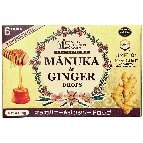 【お買上特典】マヌカハニー＆ジンジャードロップ 18g（6粒） 【若翔】