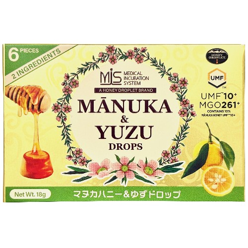 【お買上特典】マヌカハニー＆ゆずドロップ 18g（6粒） 【若翔】