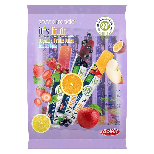 【お買上特典】オーガニックフルーツウォーターアイスバー （パープル ） 400ml （40ml×10本 ） 【Wismettacフーズ】
