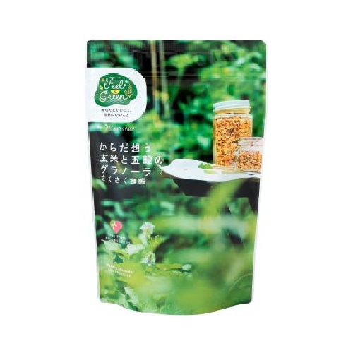 玄米と五穀のグラノーラ （160g） 【Feel&Green】