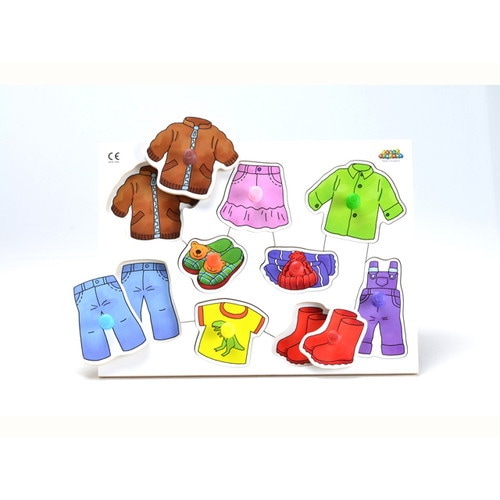 ノブつきパズル・洋服 （MR620） 【M.リチャード/M.RICHARD LIMITED】 【1歳半頃から】※キャンセル不可