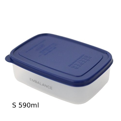 EMBALANCE RECTANGLE CONTAINER エンバランス レクタングルコンテナ S（590ml）ネイビー 【エンバランス】