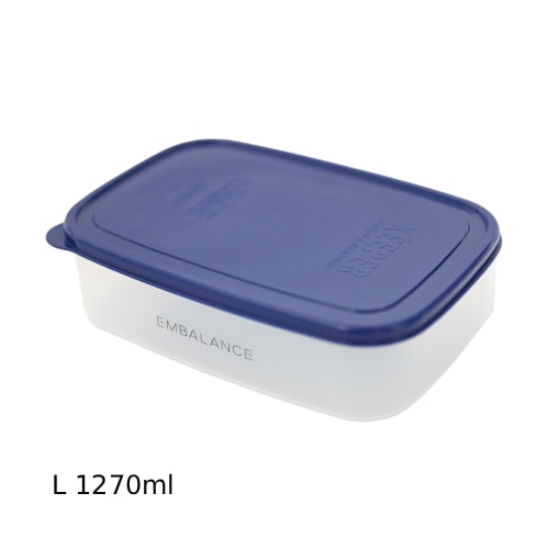 EMBALANCE RECTANGLE CONTAINER エンバランス レクタングルコンテナ L（1270ml） ネイビー 【エンバランス】