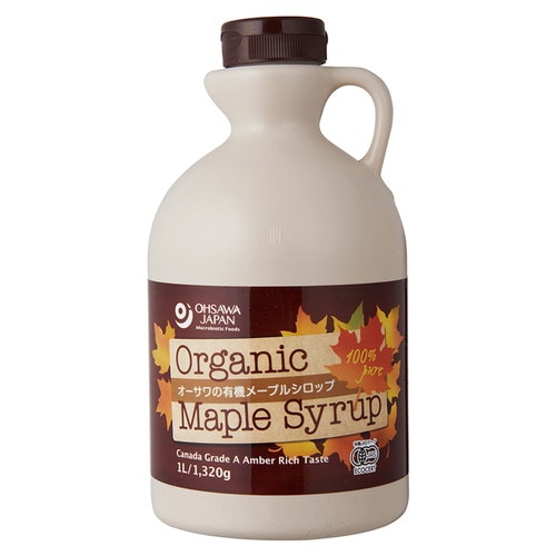 【お買上特典】オーサワの有機メープルシロップ アンバー（リッチテイスト） 1L（1320g） 【オーサワジャパン】