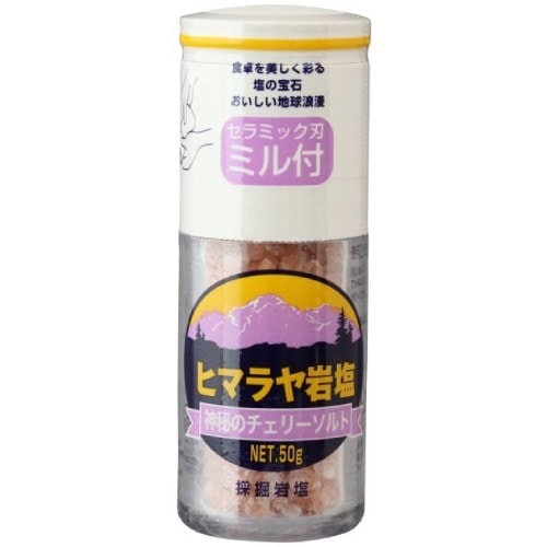 【お買上特典】 ヒマラヤ岩塩　ミル付き 50g 【木曽路物産】