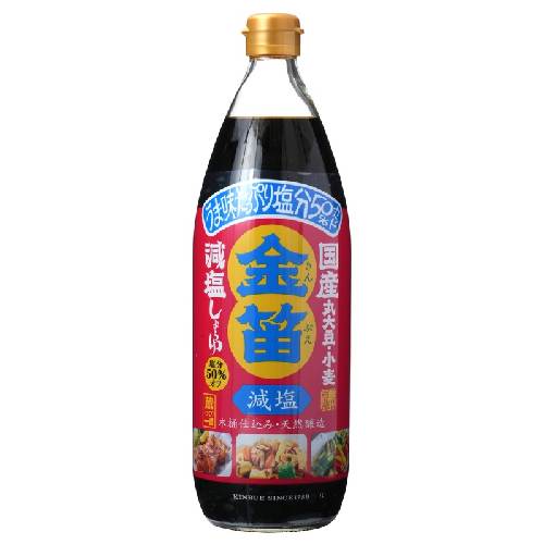金笛 減塩醤油 （1リットル） 【笛木醤油】