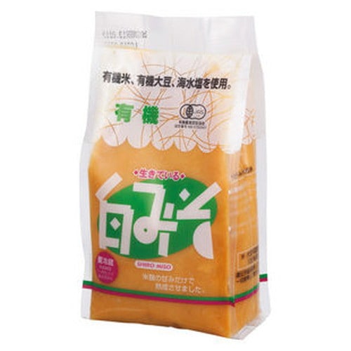 【オーサワ冷蔵直送品】有機白みそ（冷蔵）（500g）　※代引･同梱不可 12000円以上で送料300円 12000円未満で送料930円