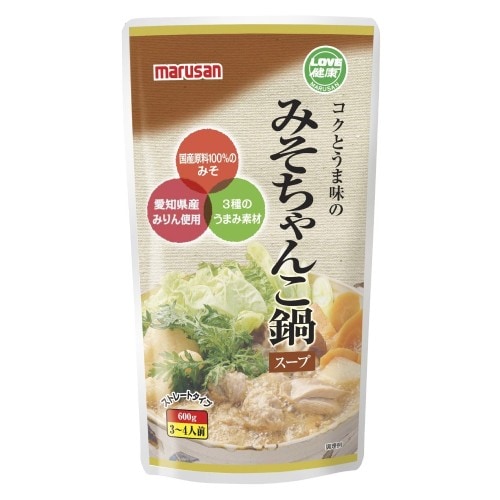 【お買上特典】【冬季限定】 みそちゃんこ鍋スープ (600g) 【マルサン】