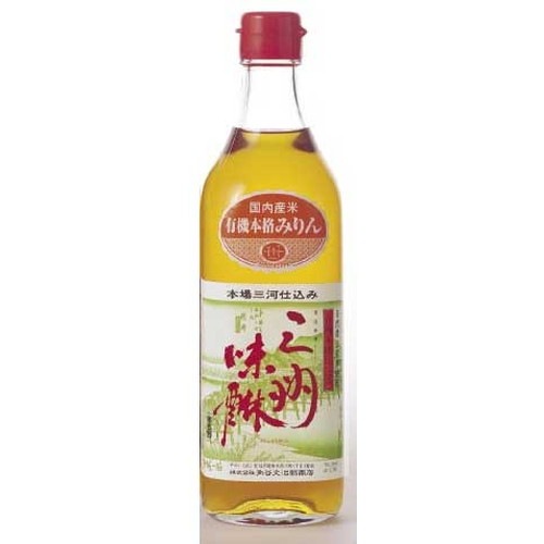 三河本格仕込み　有機三州味醂 500ml 【角谷文治郎商店】※13本以上別途料金必要