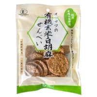 【お買上特典】オーサワの有機玄米白胡麻せんべい （60g） 【オーサワジャパン】|菓子類|自然食品・厳選食品