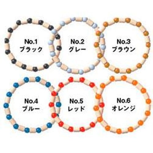 【ゆうパケット対応（6個まで）】EM セラミックス・ブレスレット（PIPE）（オレンジM） ※キャンセル不可