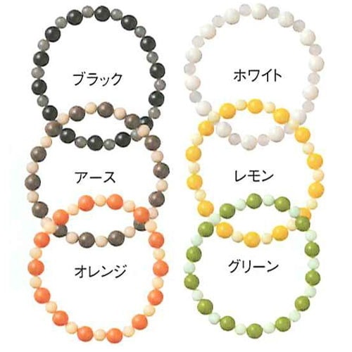 【ゆうパケット対応（6個まで）】EM セラミックス・ブレスレット（BALL）（ブラックM）※キャンセル不可|EM|電磁波・住まい環境対策グッズ