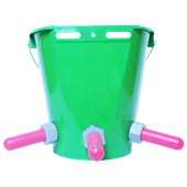 取っ手付き哺乳バケツ ８L（3つ穴）【３個セット】