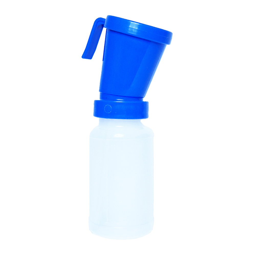 ノンリターン式薬用バスカップ(青)