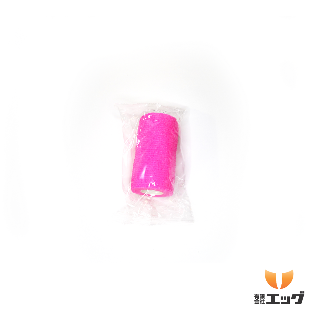 【獣医師・削蹄師監修】チェリーラップ　1箱（12ロール入り）　自着性伸縮包帯　ホットピンク