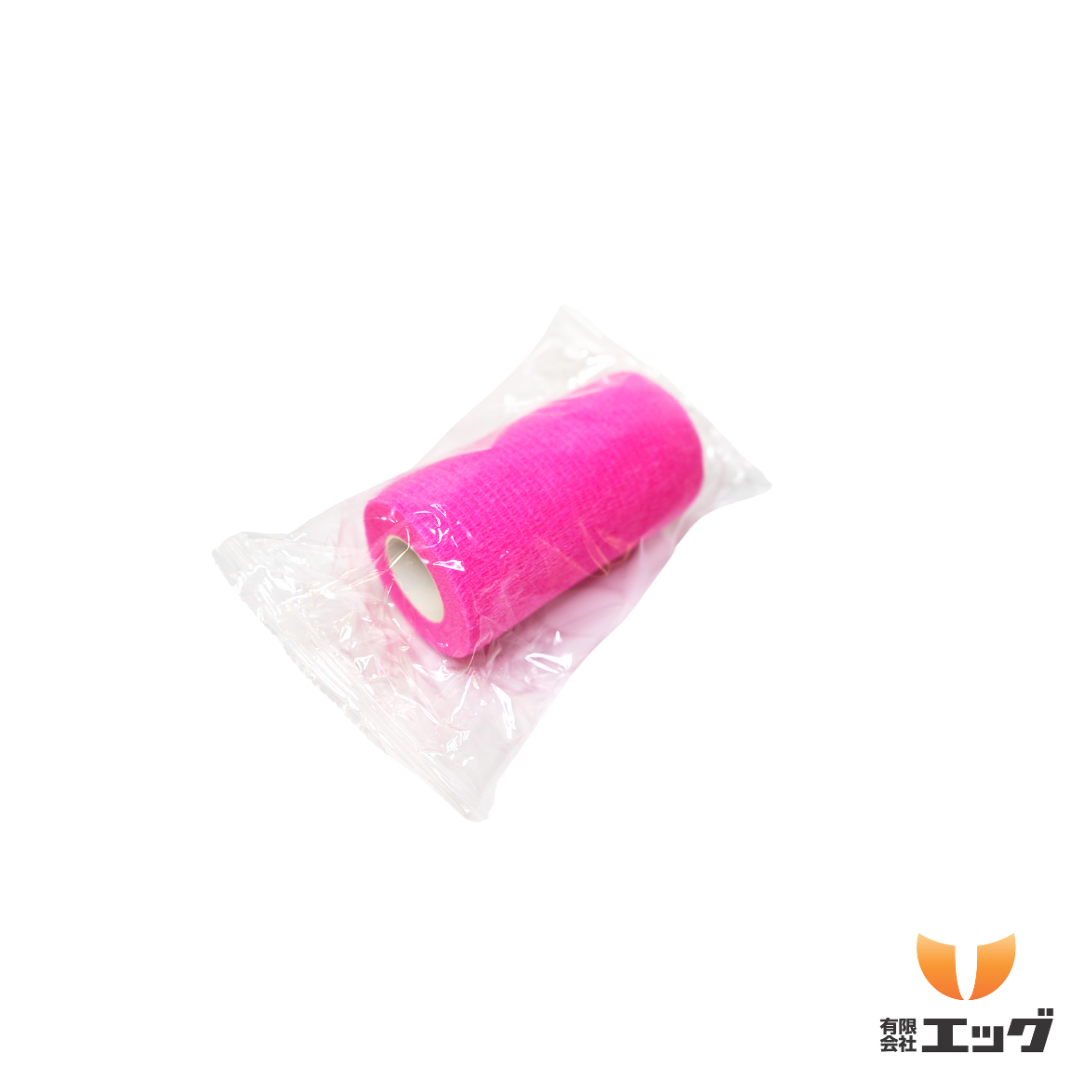 【獣医師・削蹄師監修】チェリーラップ　1箱（12ロール入り）　自着性伸縮包帯　ホットピンク