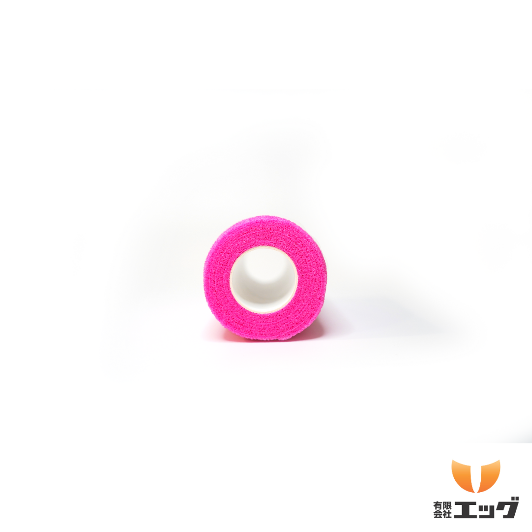 【獣医師・削蹄師監修】チェリーラップ　1箱（12ロール入り）　自着性伸縮包帯　ホットピンク