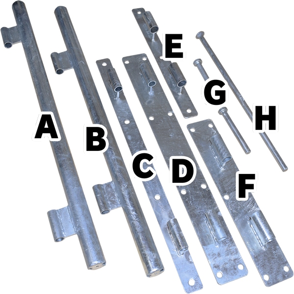組立式回転柵キット(T型)：構築部品 【A】軸パイプ