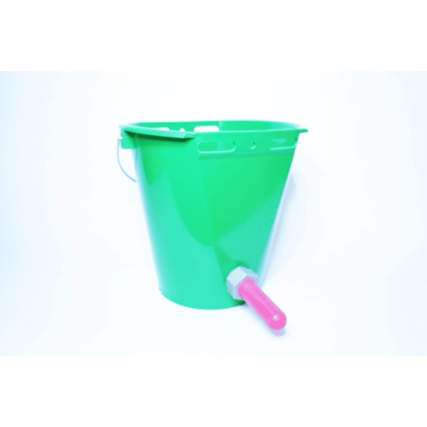 取っ手付き哺乳バケツ 8L（１つ穴）【３個セット】