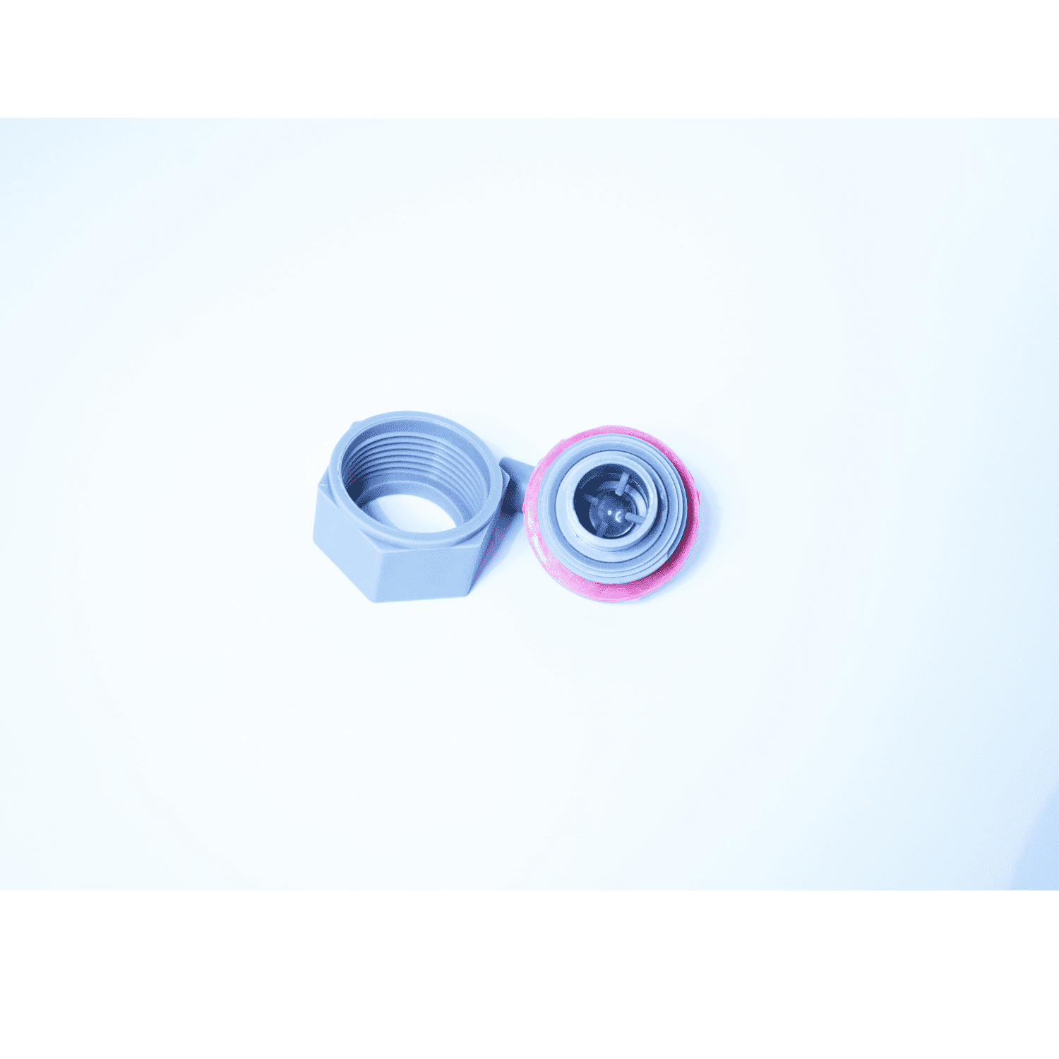 取っ手付き哺乳バケツ用乳首 接続部品