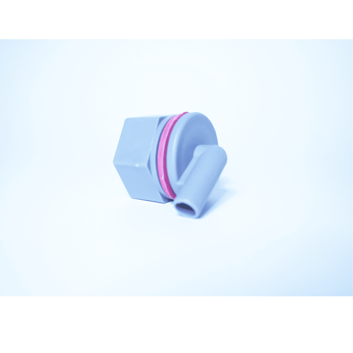 取っ手付き哺乳バケツ用乳首 接続部品