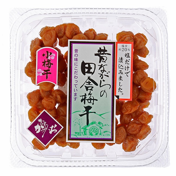【国産梅100%使用】【神奈川県産】昔ながらの田舎梅干（小梅干） 180g【塩分約15%】
