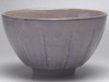 【Ｂ級品】青紫　腰削ぎ土物飯器（ご飯茶碗）（フチの欠けやすい商品です。）|大平|ご飯茶碗