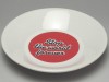 【Ｂ級品】Stop the world（赤）　クリーム丸小皿(φ１０９)|３．５寸小皿（直径約１２ｃｍ）|小皿・小鉢・小丼