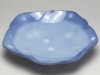 【Ｂ級品】白点ルリ淵ブルー　五方三つ足３５皿(φ１１２)|３．５寸小皿（直径約１２ｃｍ）|小皿・小鉢・小丼