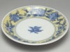 【Ｂ級品】黄地果物淵　丸小皿(φ１２０)|３．５寸小皿（直径約１２ｃｍ）|小皿・小鉢・小丼