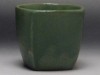 【Ｂ級品】緑　角丸ぐい呑み|盃・ぐい呑み|酒器