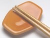 【Ｂ級品】パステルオレンジ　六角箸置き|箸置き|卓上小物