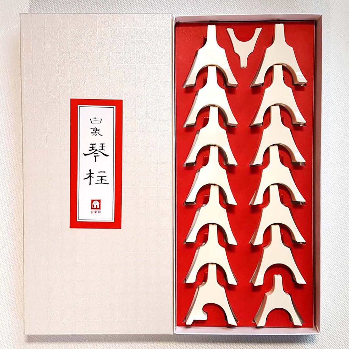白象印 琴柱セット（面取り済み）新富士・玉龍／koto-am_cube443