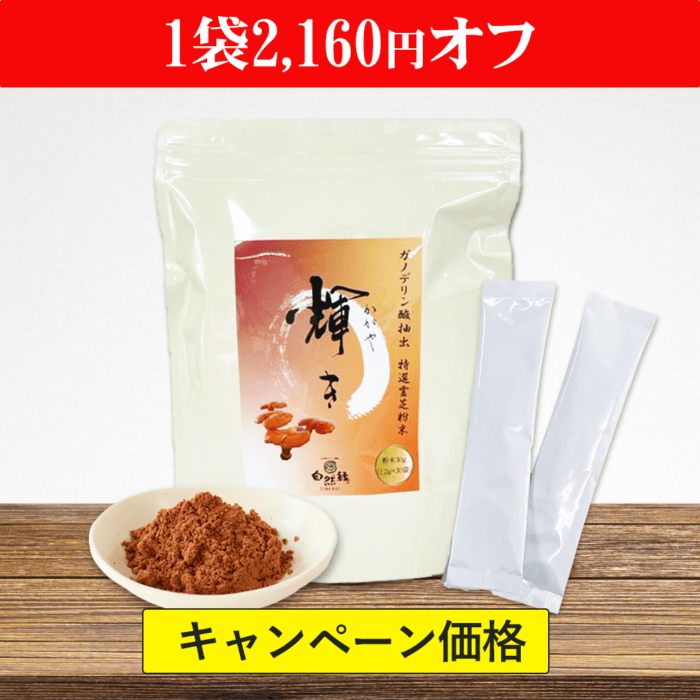 1包で錠剤10錠分！ガノデリン酸霊芝 輝き(粉末)｜※高濃度