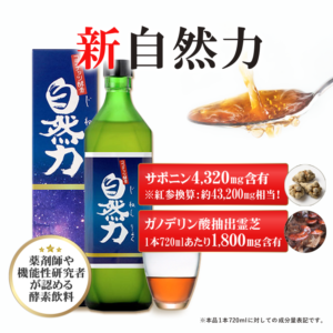 強い健康力を味方に！酵素飲料「新自然力」