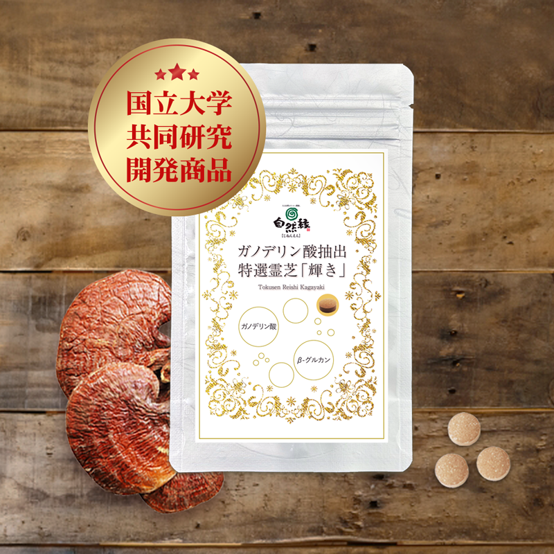 ガノデリン酸抽出霊芝 輝き-錠剤