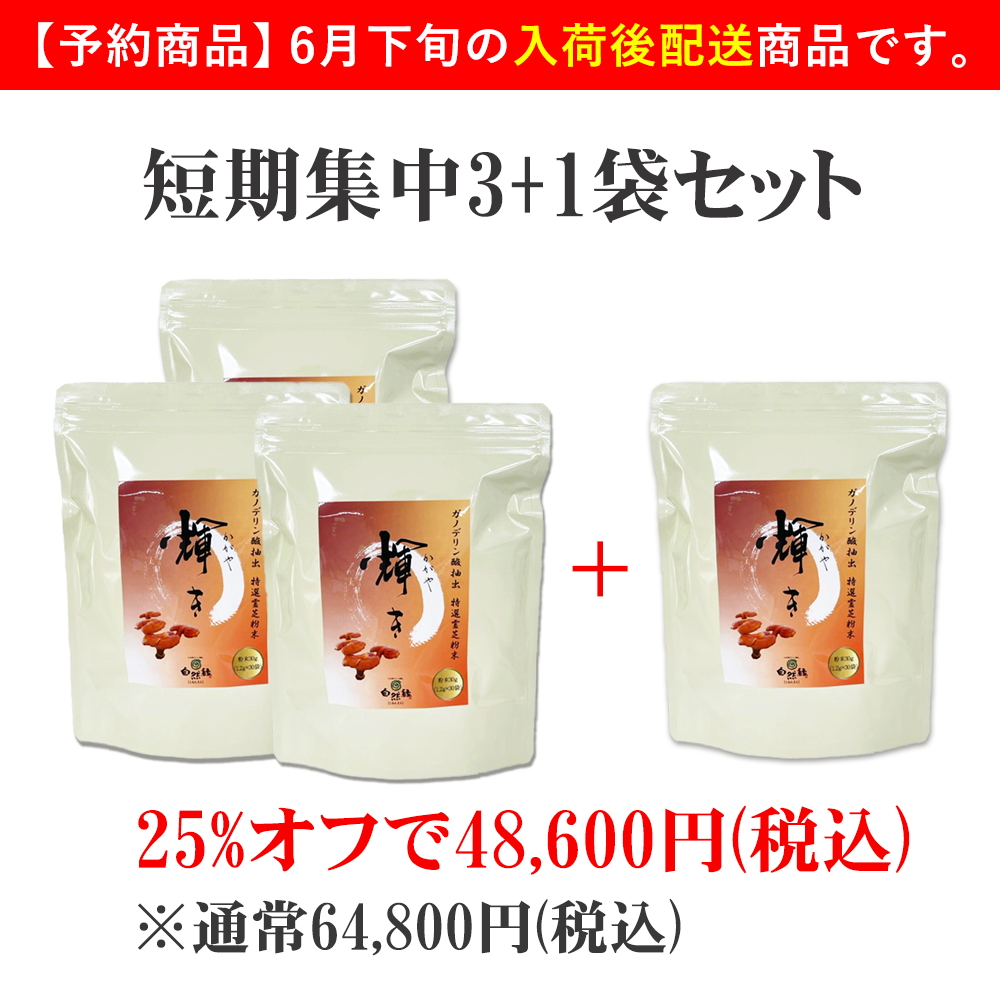 ※6月下旬入荷後配送｜1包で錠剤10錠分！ガノデリン酸霊芝 輝き(粉末)｜※高濃度