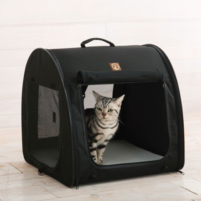 One for Pets ポータブル・ケージ オールブラック シングル | 商品種別