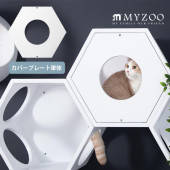 MYZOO �ޥ����� Busy Cat���� Cover Plate ���С��ץ졼�� �ۥ磻��